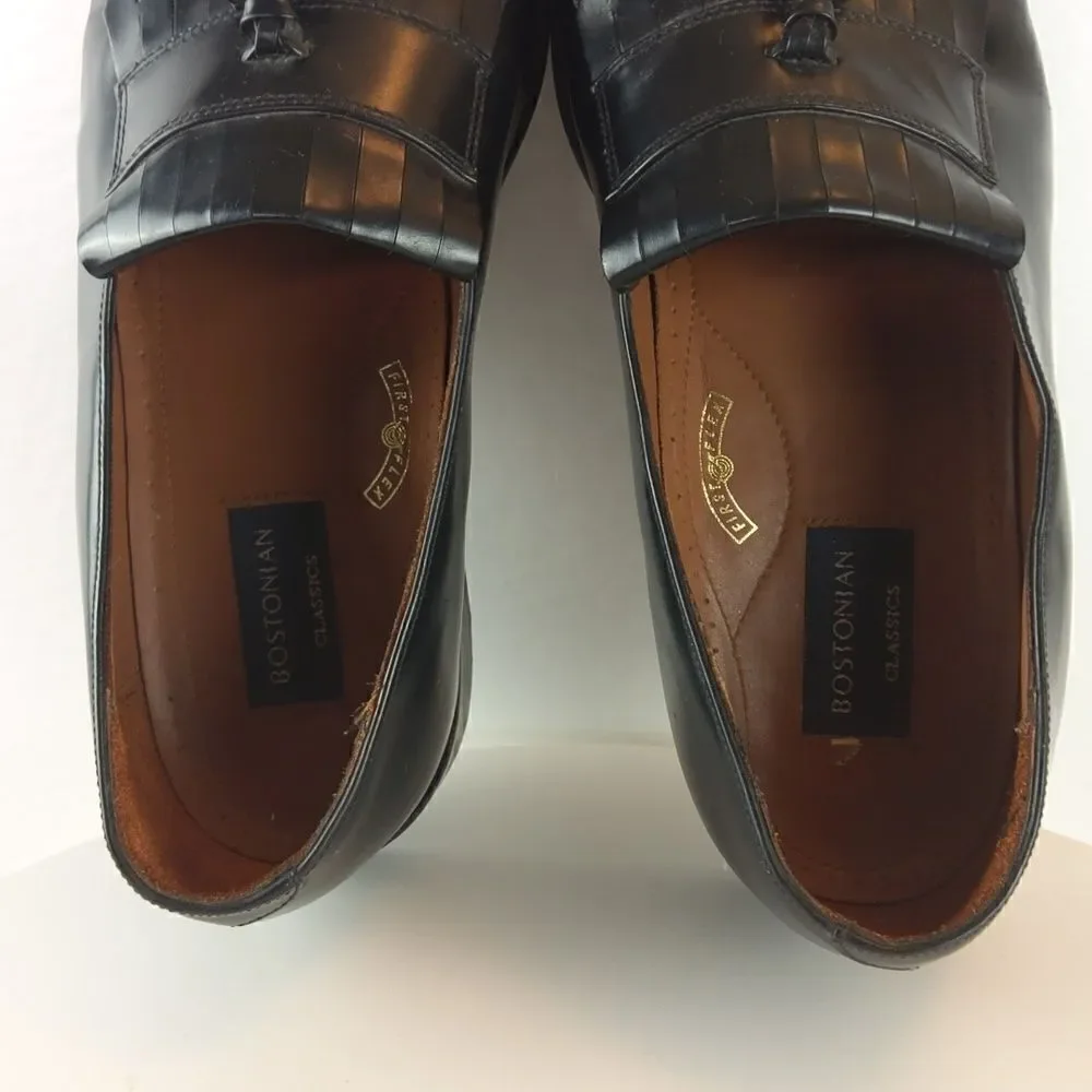 Bostonian classics black leather tassel loafers